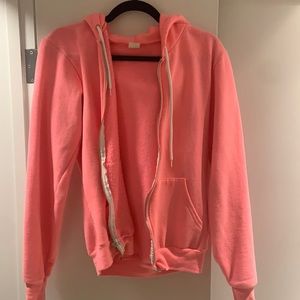 Neon pink hoodie
